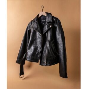 Madewell leather jacket small black / silver hardware